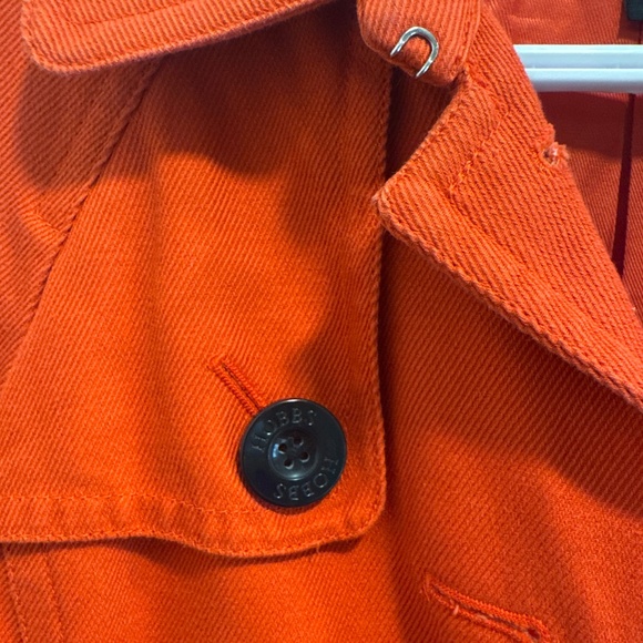 Burnt Orange Twill Jacket - Hobbs London (UK 8/ US 4) - Picture 2 of 7